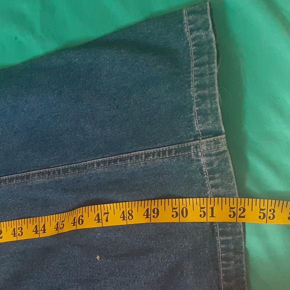 * J.L N.Y DENIM MAXI DRESS, SIZE MEDIUM - Picture 7 of 9